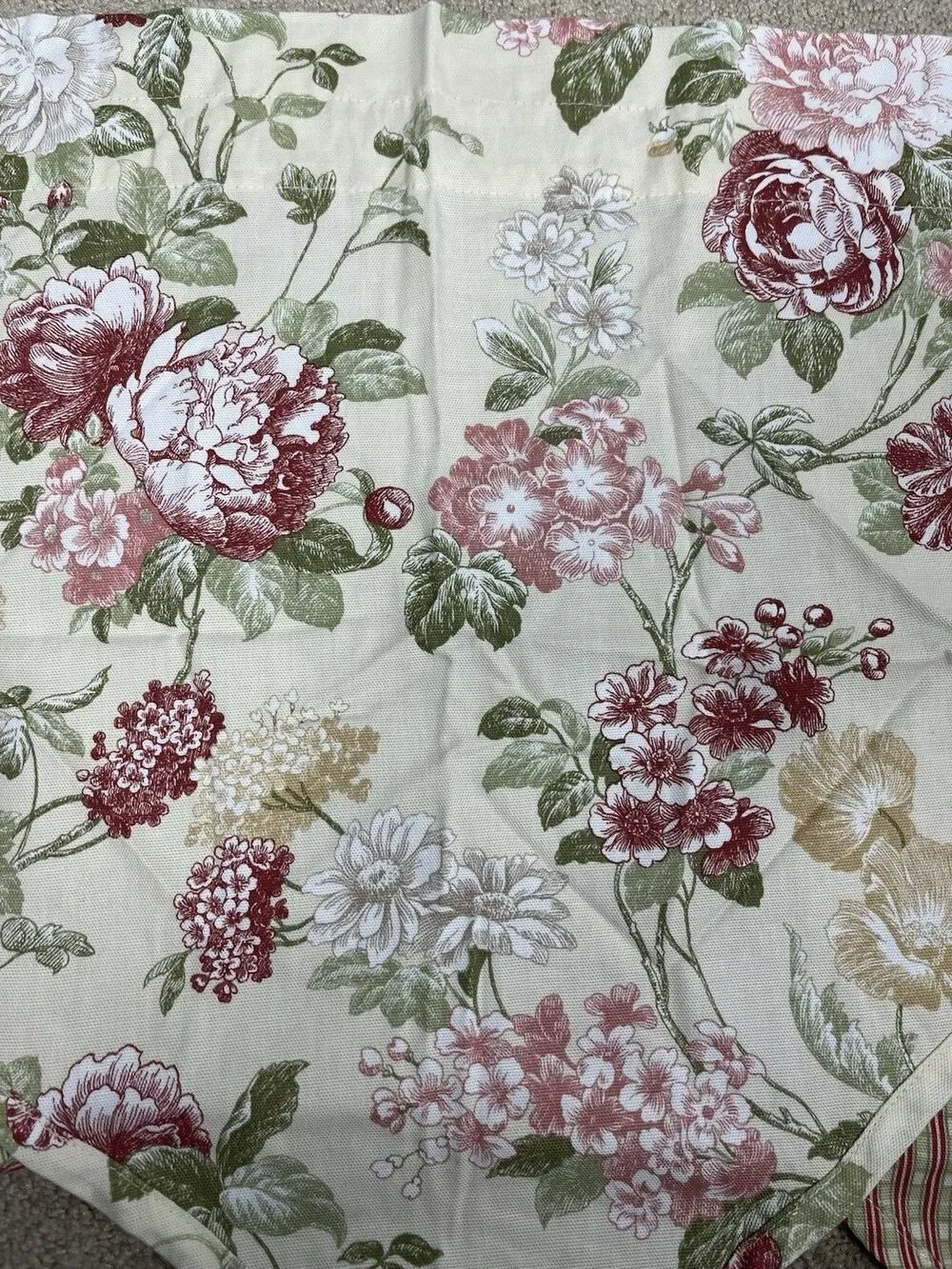 2 Home Trends Orchard Scarsdale Floral Rose Window Valance Cottagecore Farmhouse
